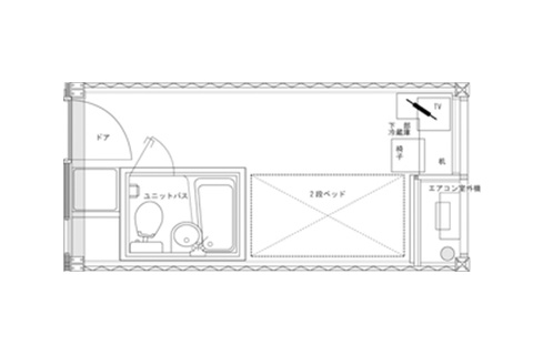 ツインルーム間取り